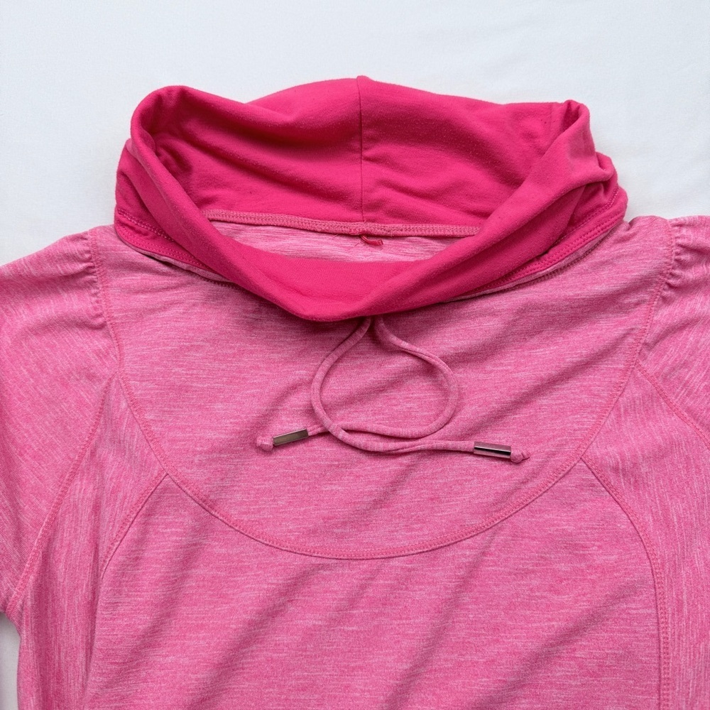 prAna Ember Cowl Hoodie (also referred to as the Ember Pullover), Azalea color - Picture 7 of 8